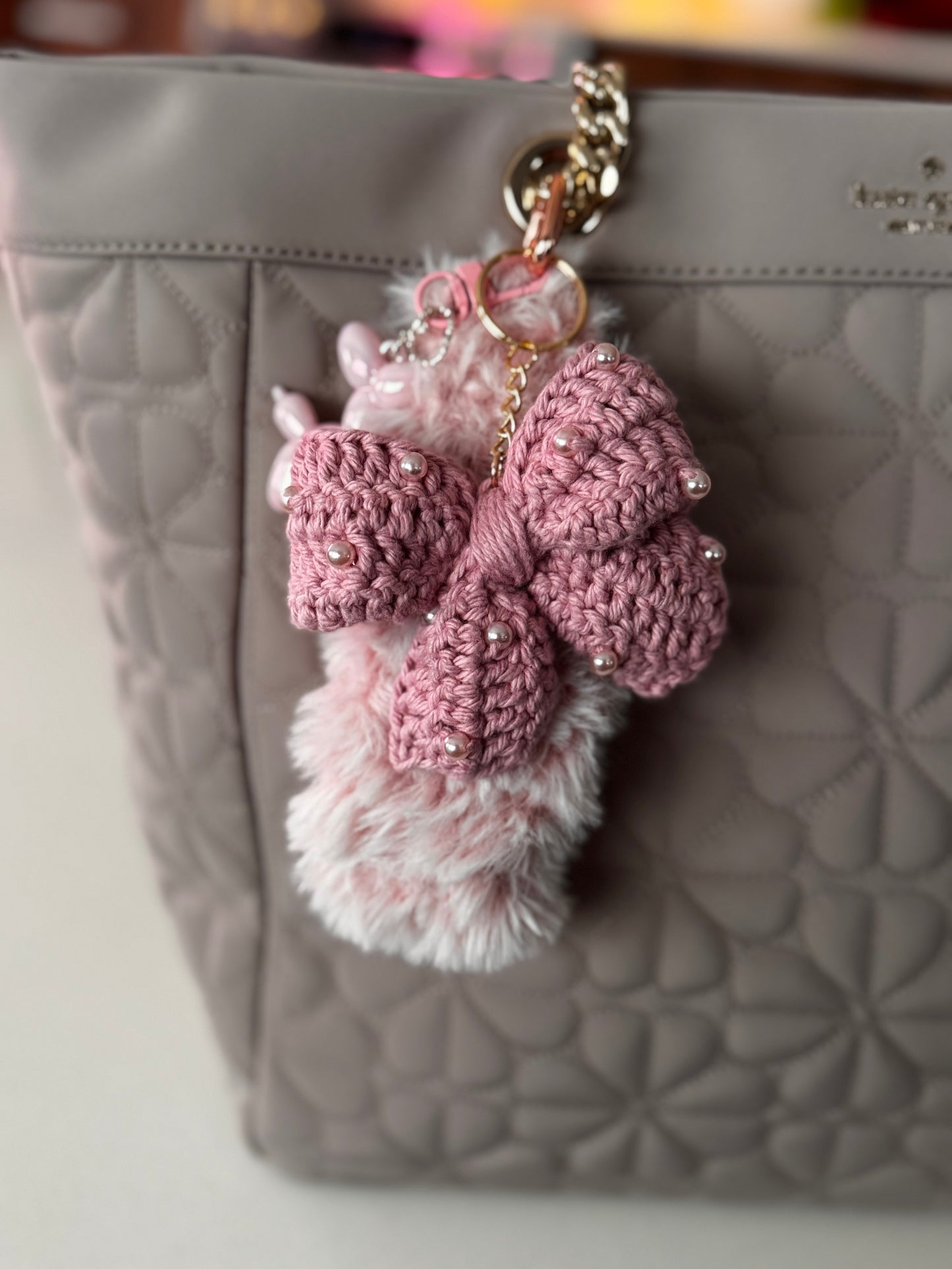 Faux Fur Keychain Band