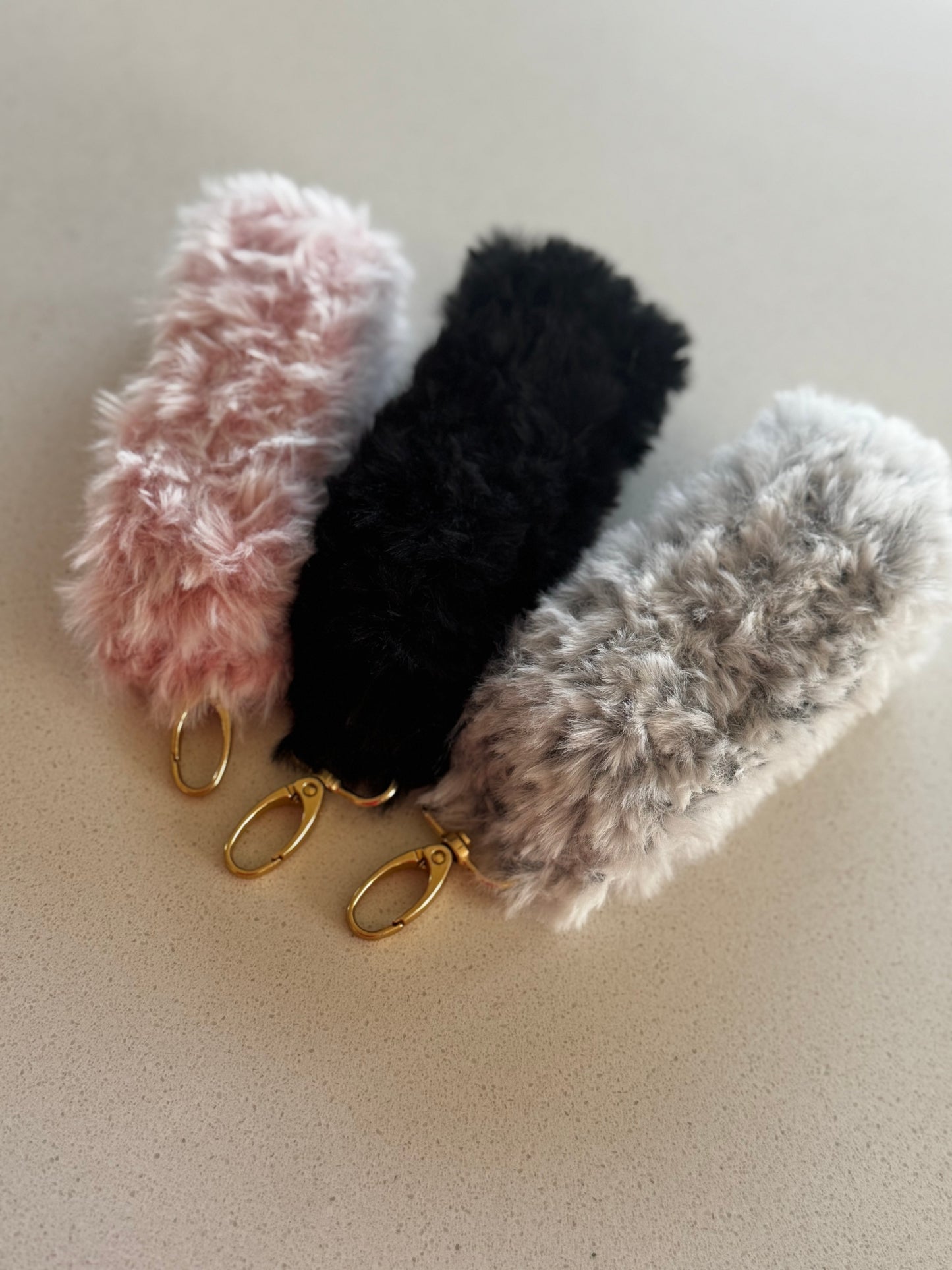 Faux Fur Keychain Band